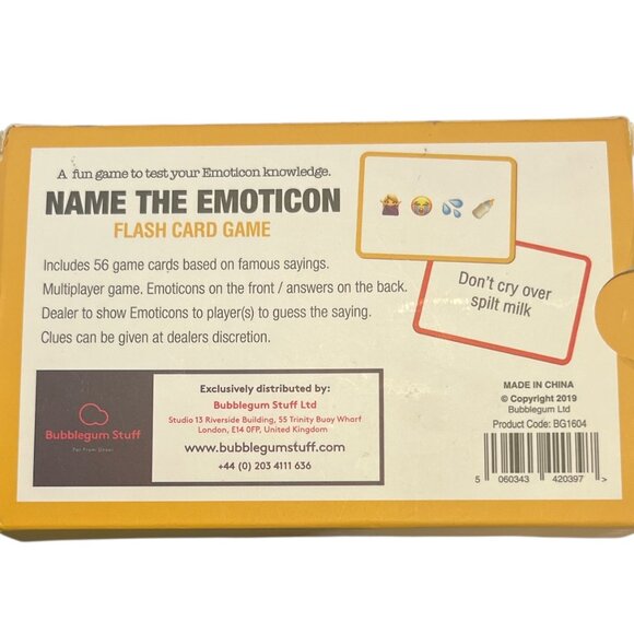 COPY - GAME Name the Emoticon Flash Card Game Original Edition Ages 8+ - Picture 2 of 4